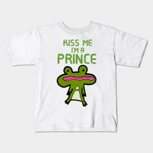 Kiss Me I'm A Prince Kids T-Shirt